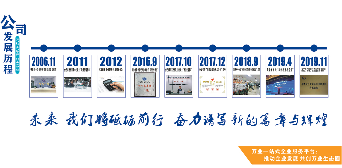 安徽萬業企業管理有限公司發展歷程